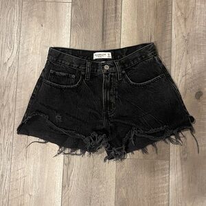 Abercrombie & Fitch mid rise denim shorts